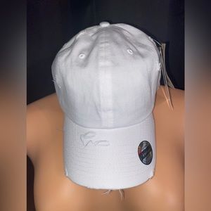 White Dad Distressed Hat